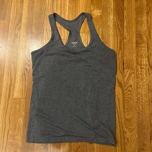 Old Navy Active Ultralite Go-Dry Gray Racerback Tank Top